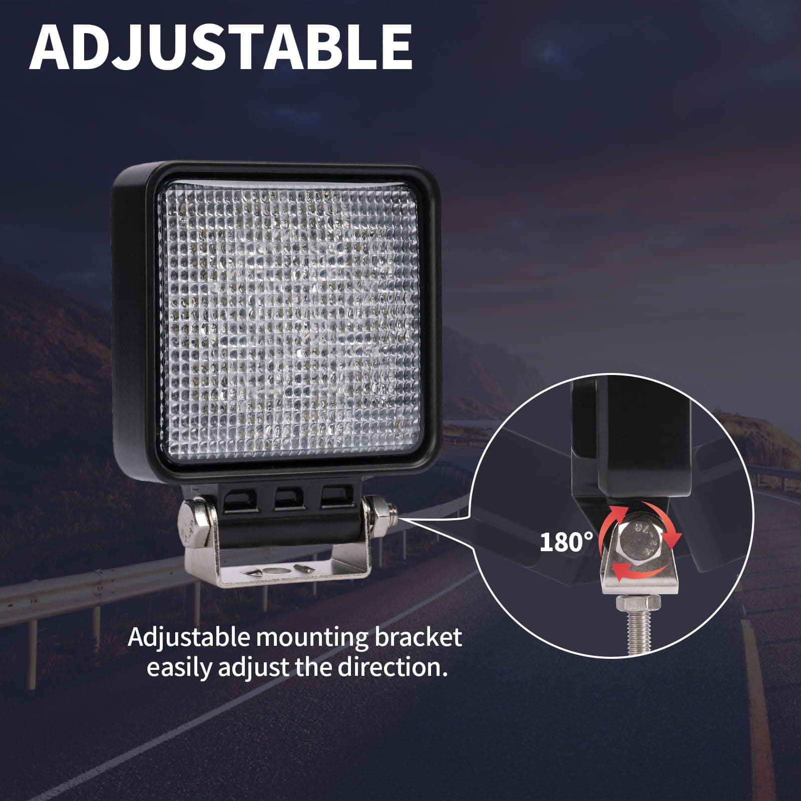 Luces de trabajo LED difusas, YCHOW-TECH 4 pulgadas 160W - Imagen 7