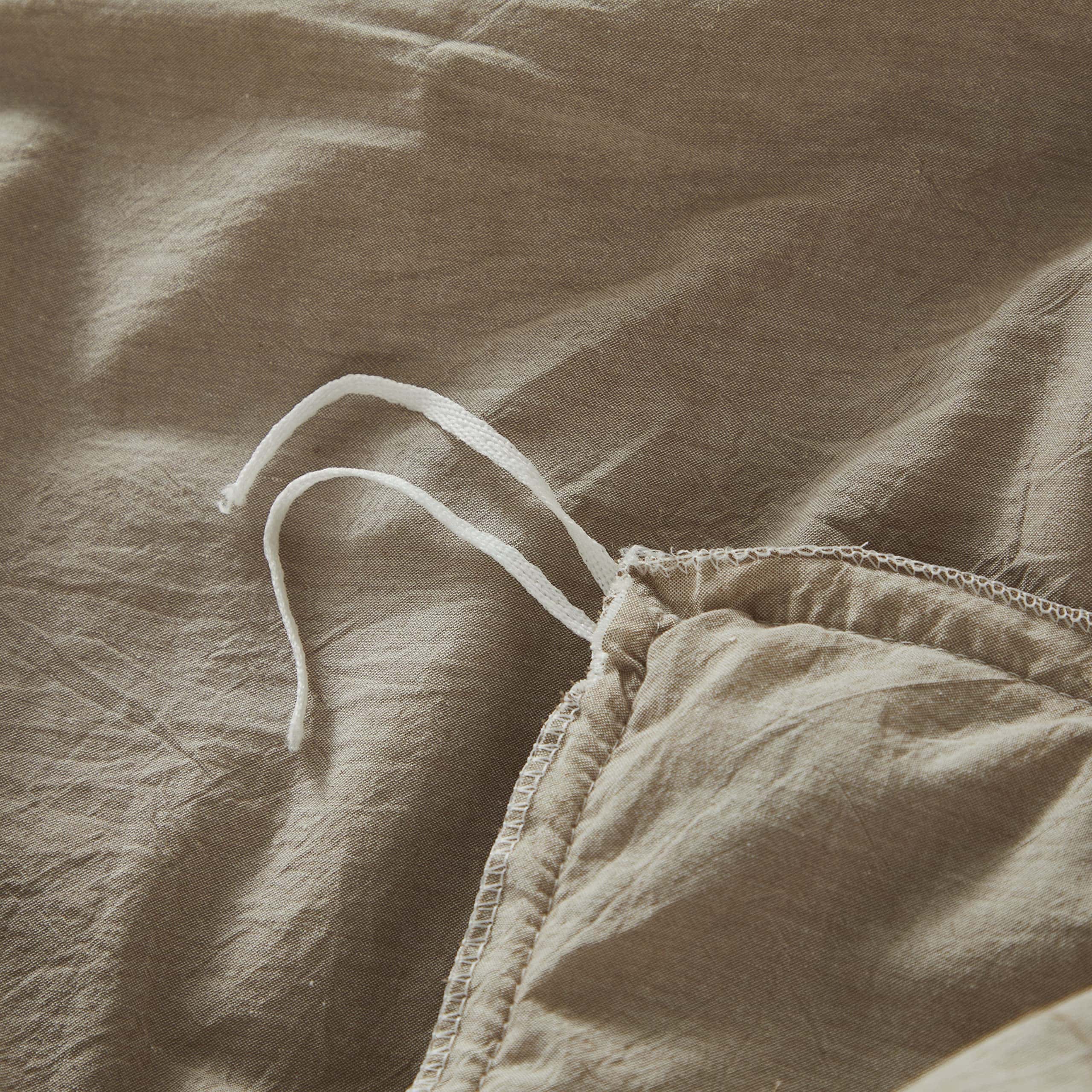 Juego de Funda Nórdica Bohemia Taupe con Borlas Vintage - Imagen 8