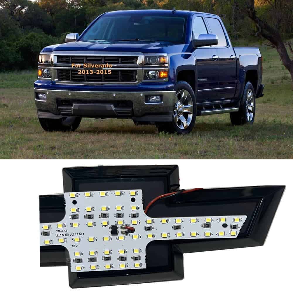 Emblema de rejilla delantera de coche con luz LED iluminada