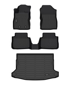 Juego de tapetes para piso de autos todo clima y forro de