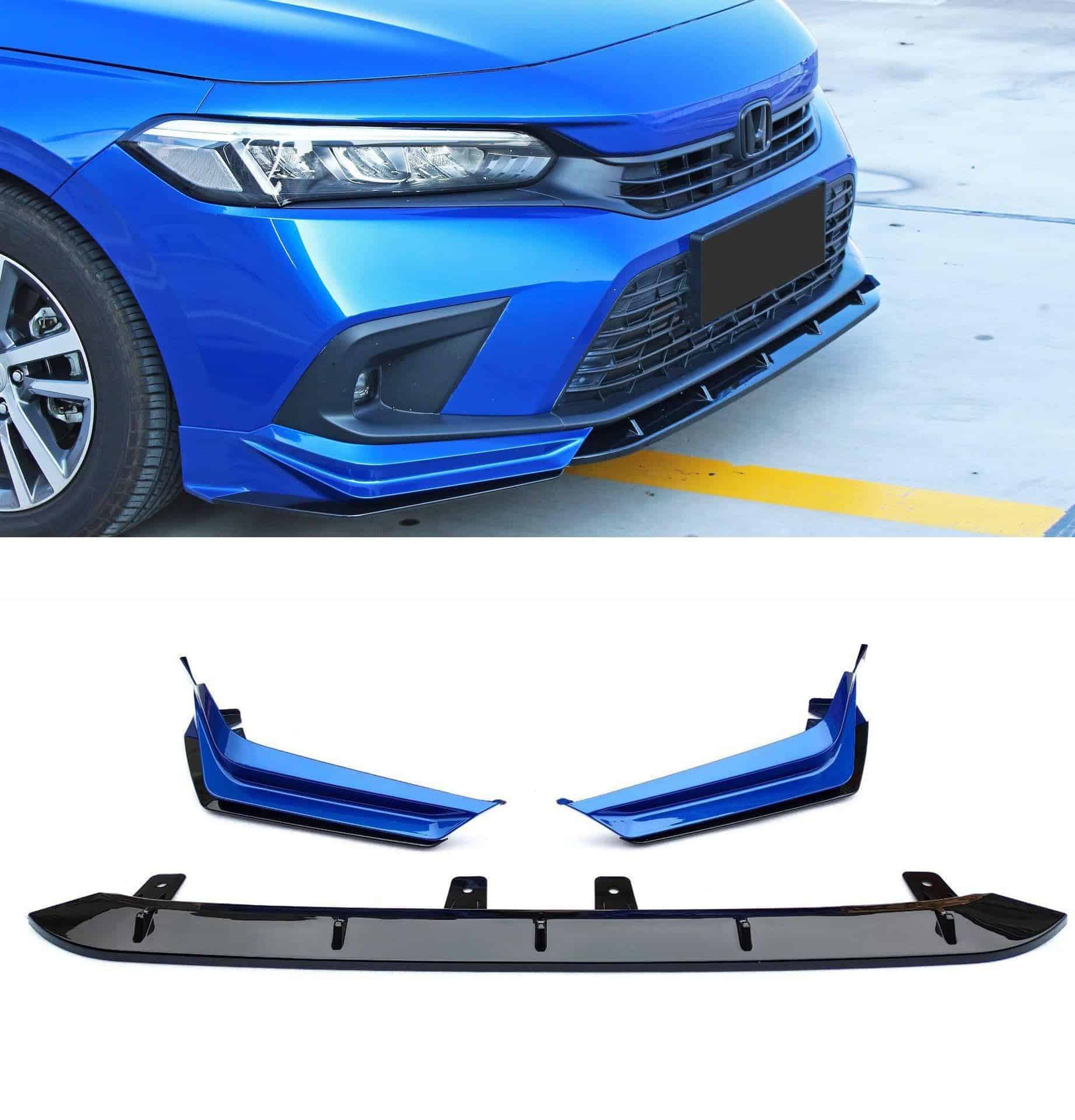 AUTOTOP 5PCS 11TH Front Bumper Lip Spoiler Lip Lower Bumper