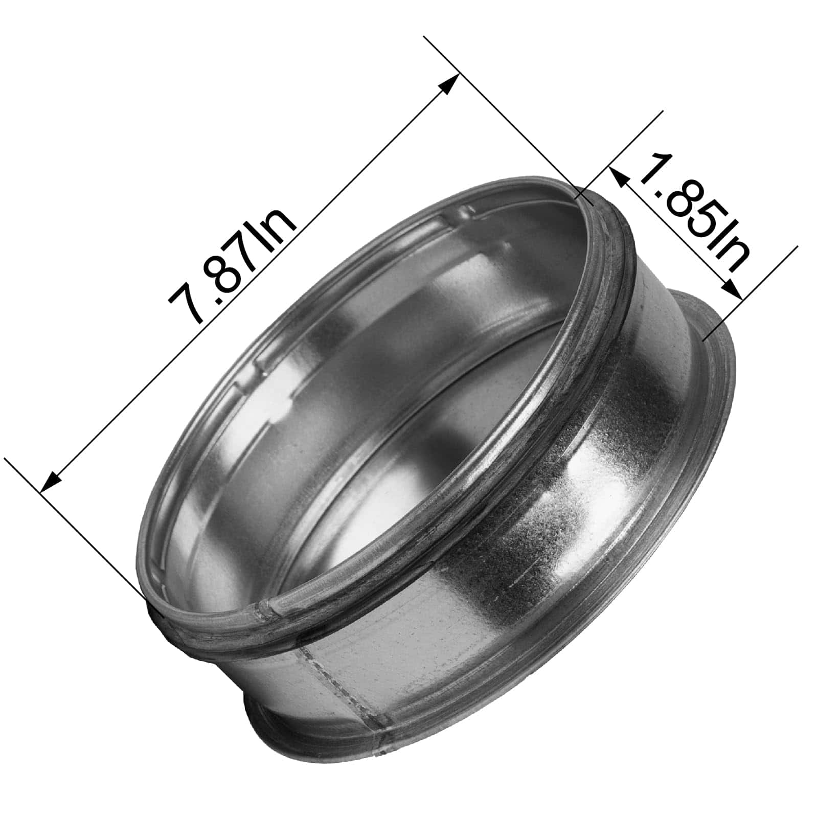 Tapón de extremo de conducto de acero galvanizado de 8" de - Imagen 7