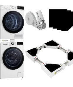 Kit de apilamiento para lavadora y secadora HHXRISE,