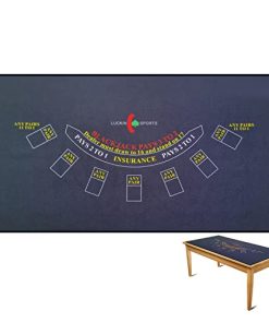 Mesa de póker y juego profesional Luckin -Gris/Blackjack