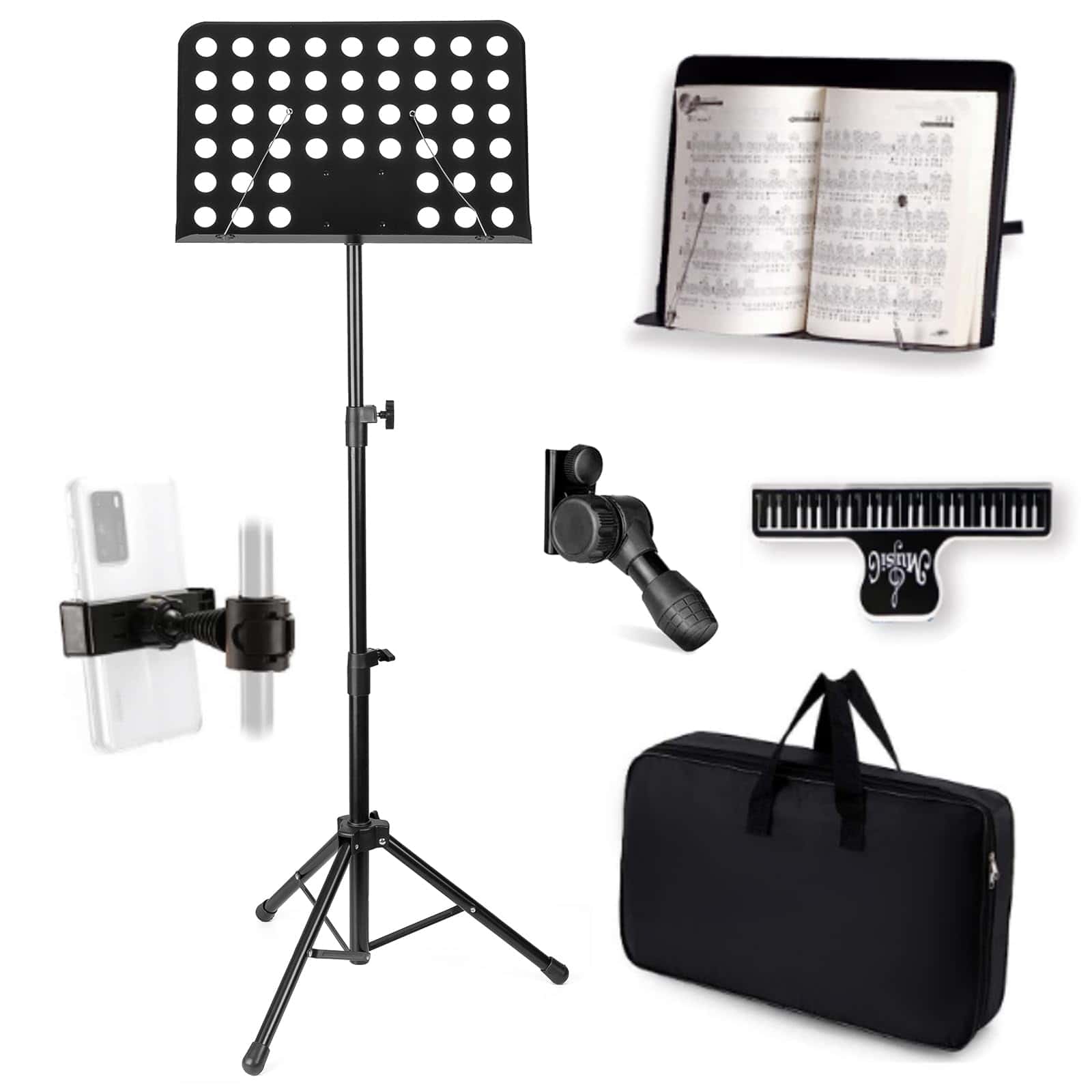 Music Stand TENTOTEN, Soporte de Partituras Plegable para