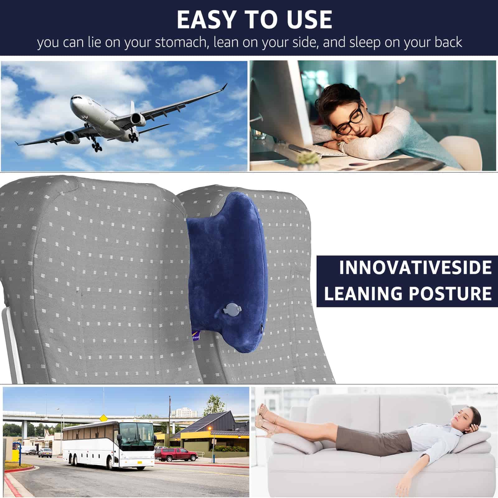 Cuello de Cojín de Viaje Lirios de Otoño - Juego de - Imagen 5