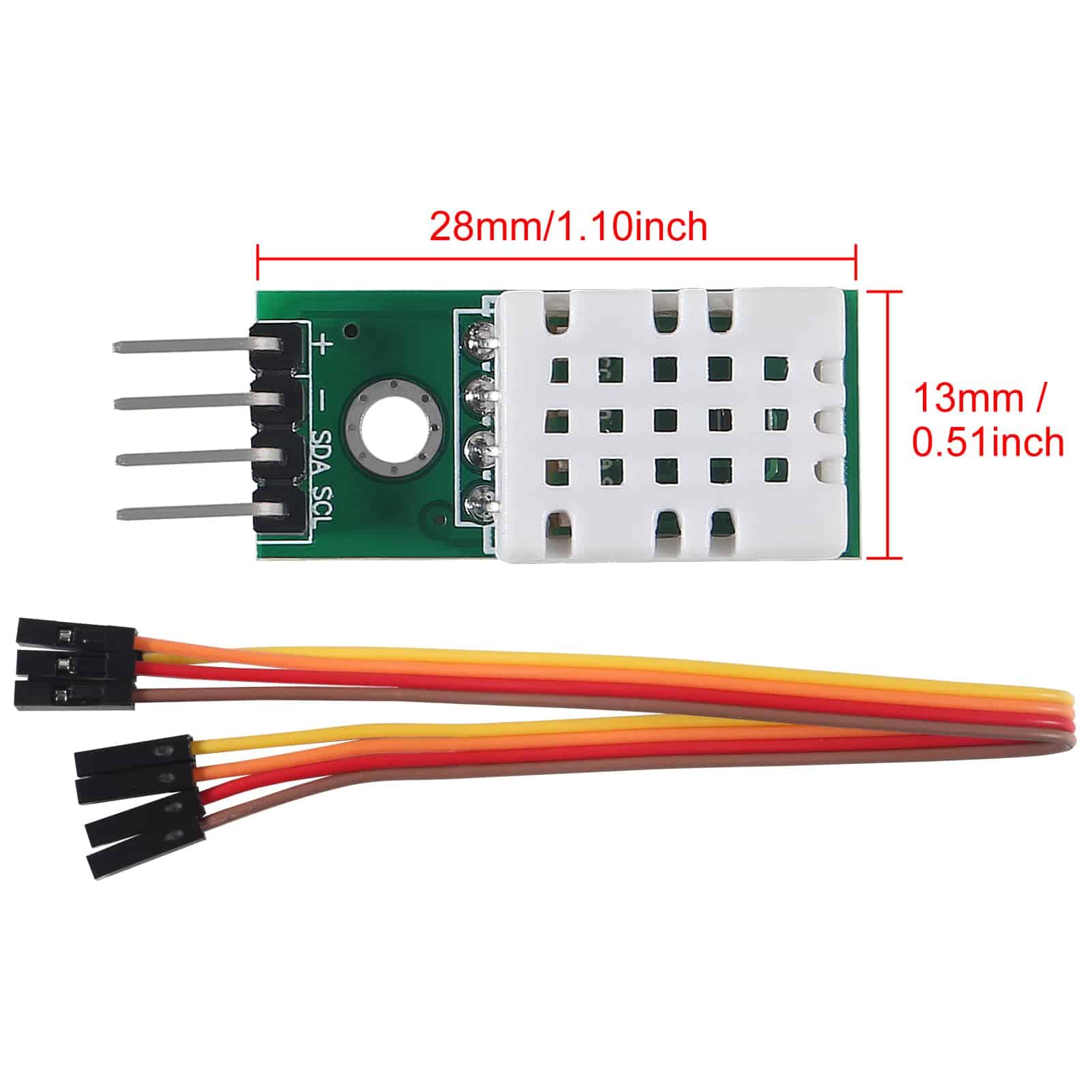 ACEIRMC 6pcs Sensor de Temperatura y Humedad Digital de - Imagen 5