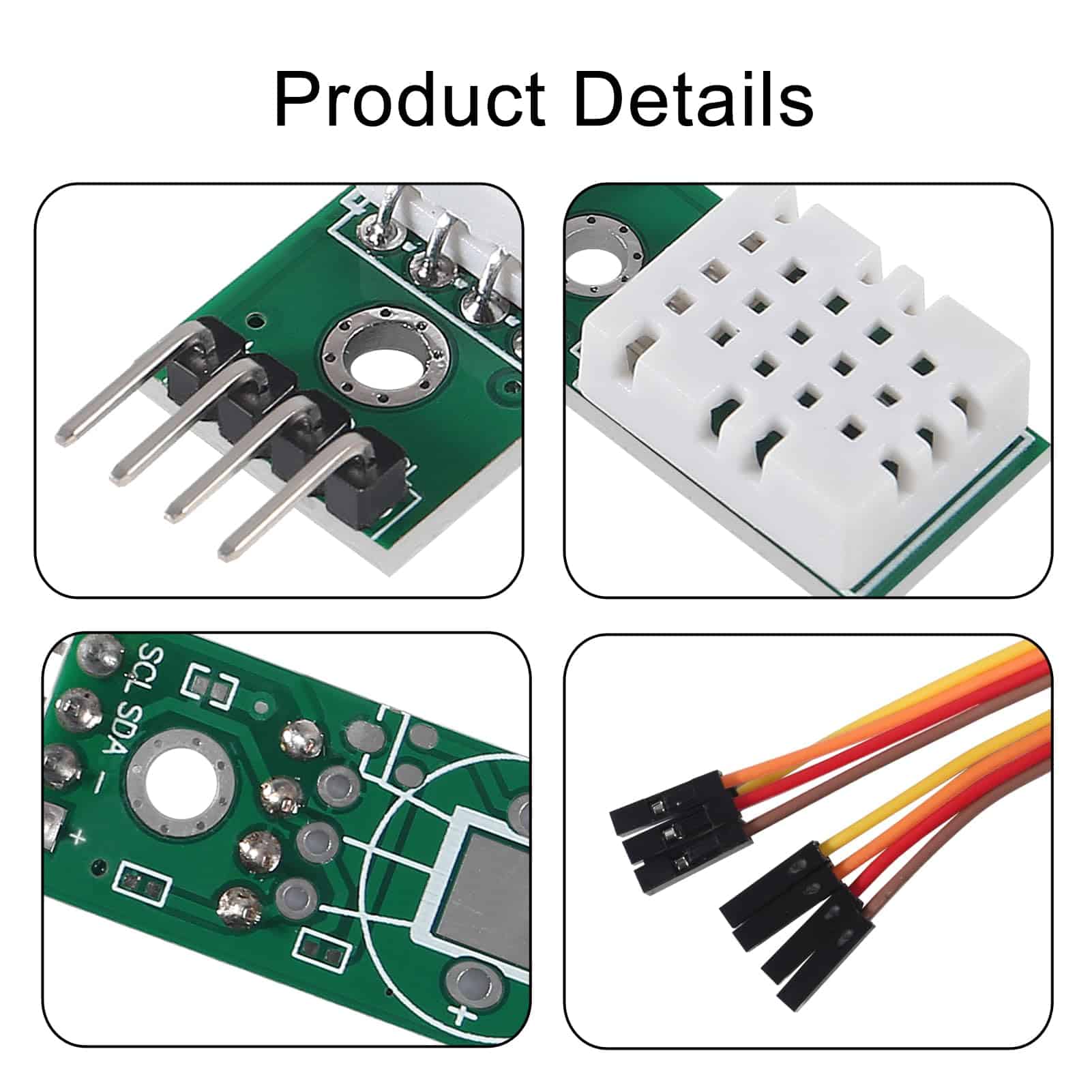 ACEIRMC 6pcs Sensor de Temperatura y Humedad Digital de - Imagen 4