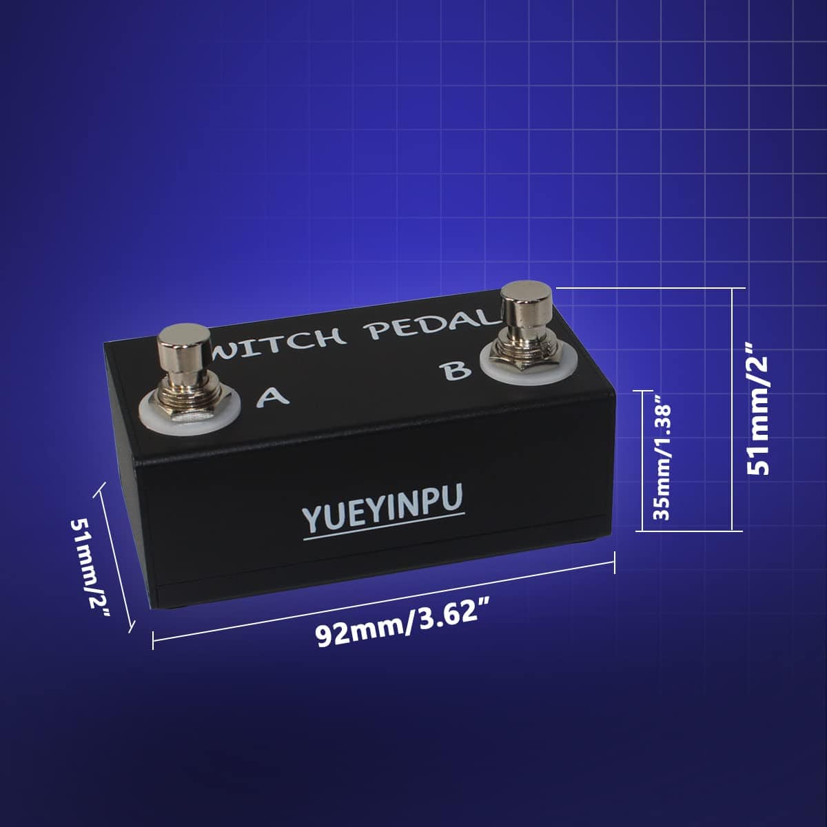 Pedal de Interruptor Dual Yueyinpu para Pedal de Efectos de - Imagen 6
