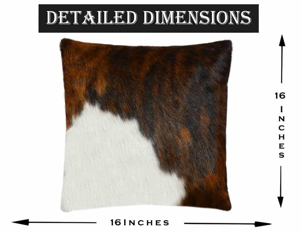 Fundas de cojín de piel de vaca auténtica NGF - Piel de - Imagen 5