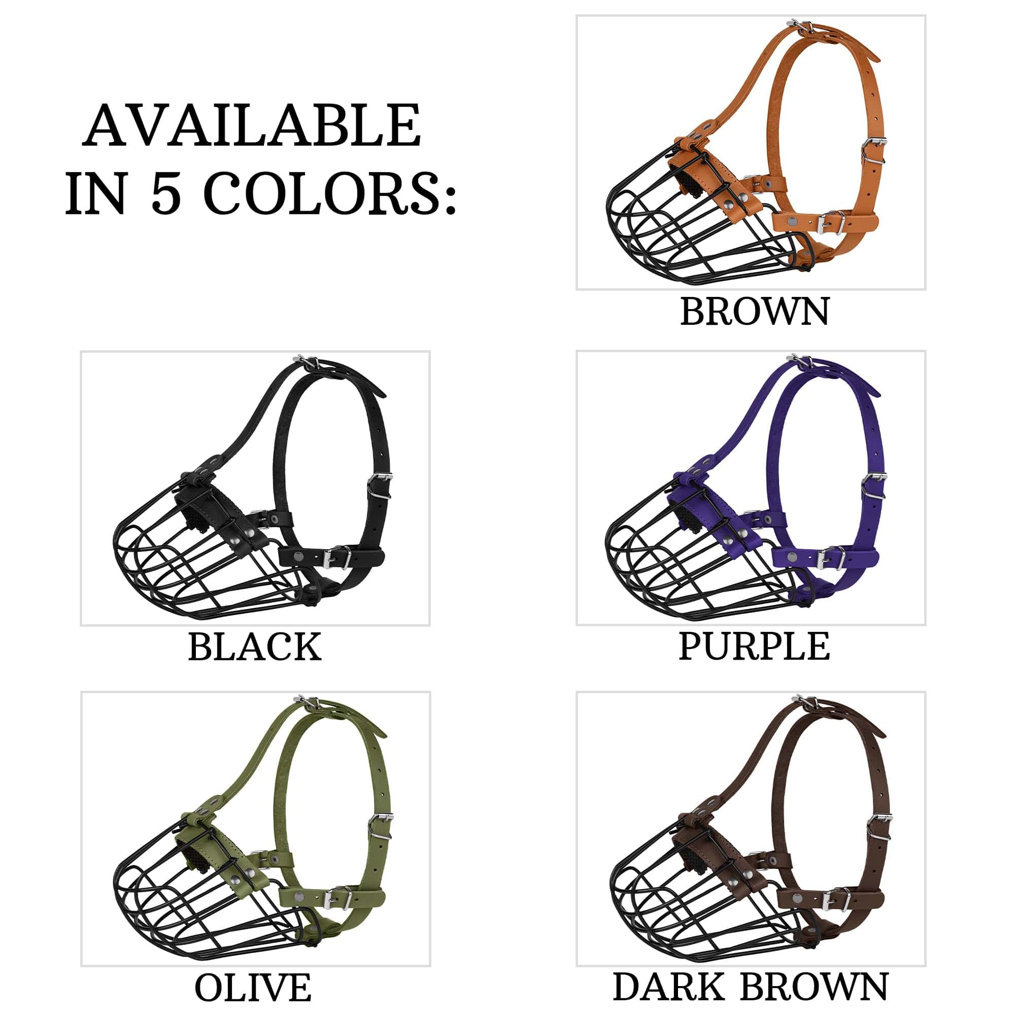 Bozal de metal transpirable en forma de cesta para perros - Imagen 5