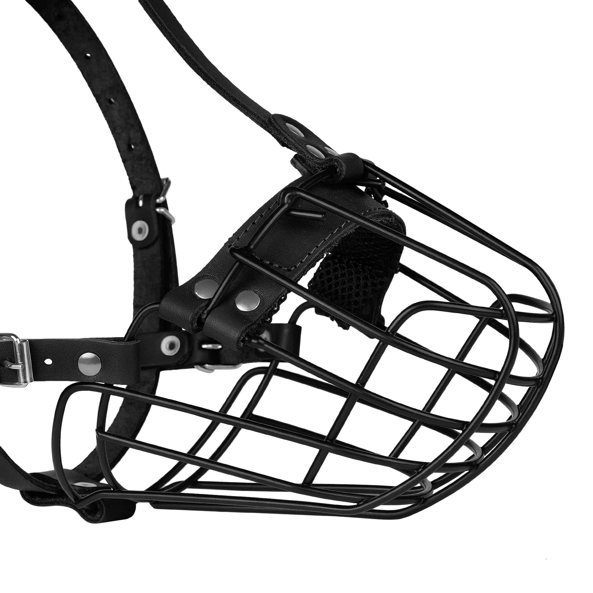 Bozal de metal transpirable en forma de cesta para perros - Imagen 7