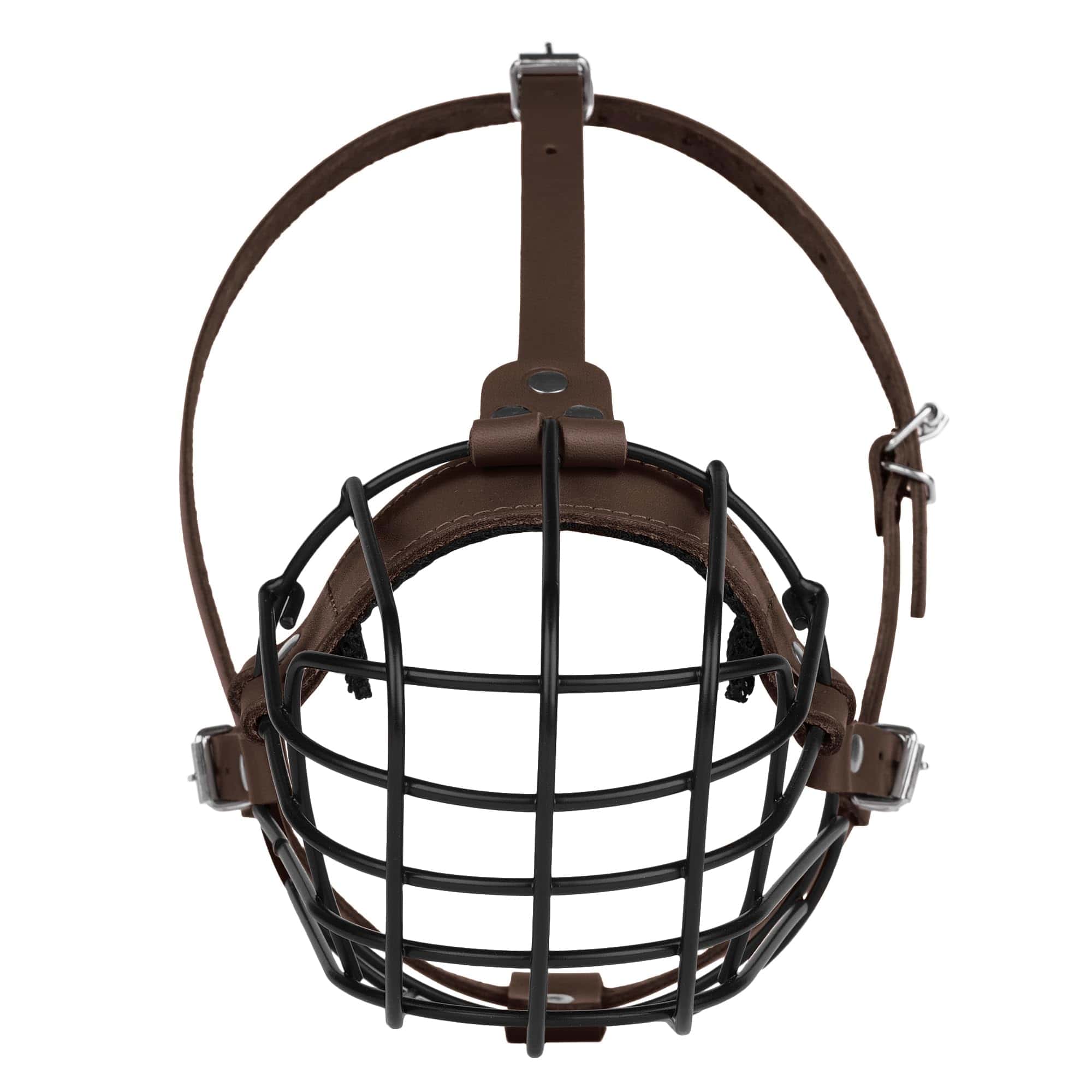 Bozal de metal transpirable para Pitbull con cesta para - Imagen 8