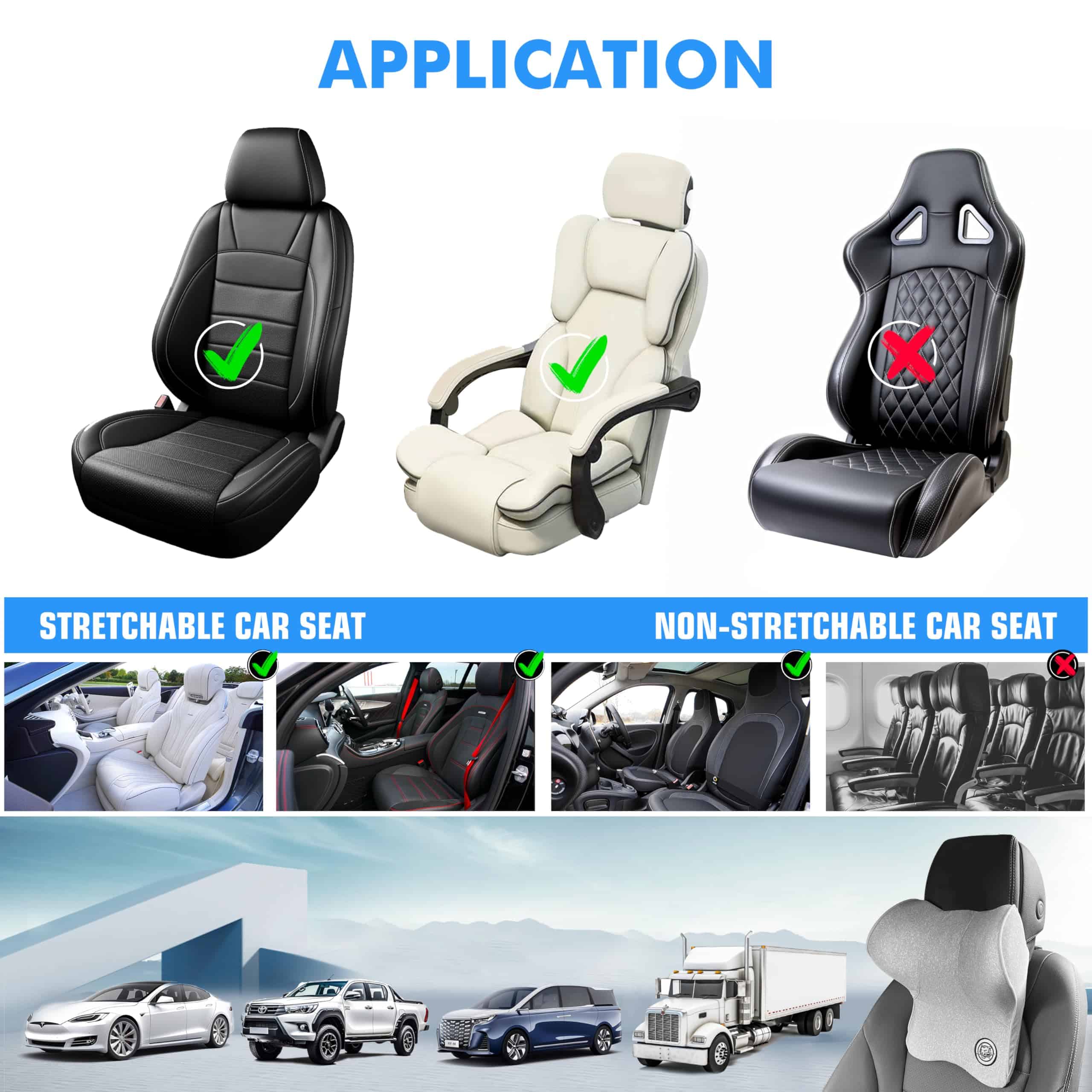 Cojín para el cuello del automóvil TKLoop Soft para el - Imagen 7