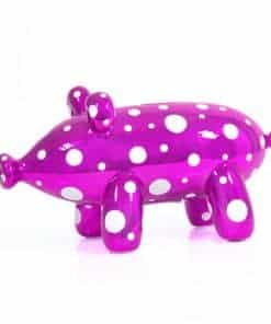 Alcancía de Cerámica Elaborada con Forma de Cerdo Globo -