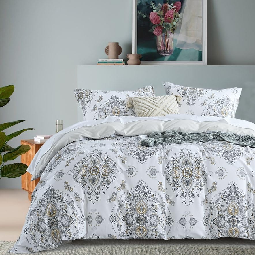 Fundas de Edredón 100% Algodón Tamaño King - Juego de Funda