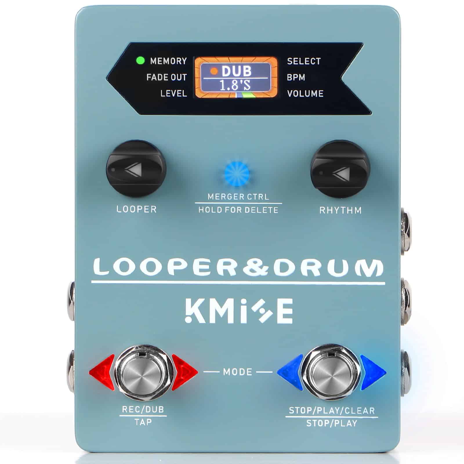Loop Pedal & Drum Machine 2 en 1 KMISE, Pedal de Guitarra