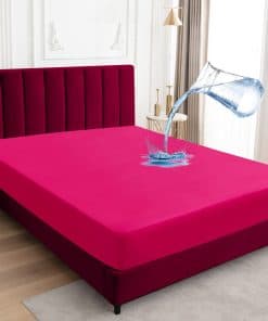 Protector de colchón Sufdari Cal King, -Rosa Profundo