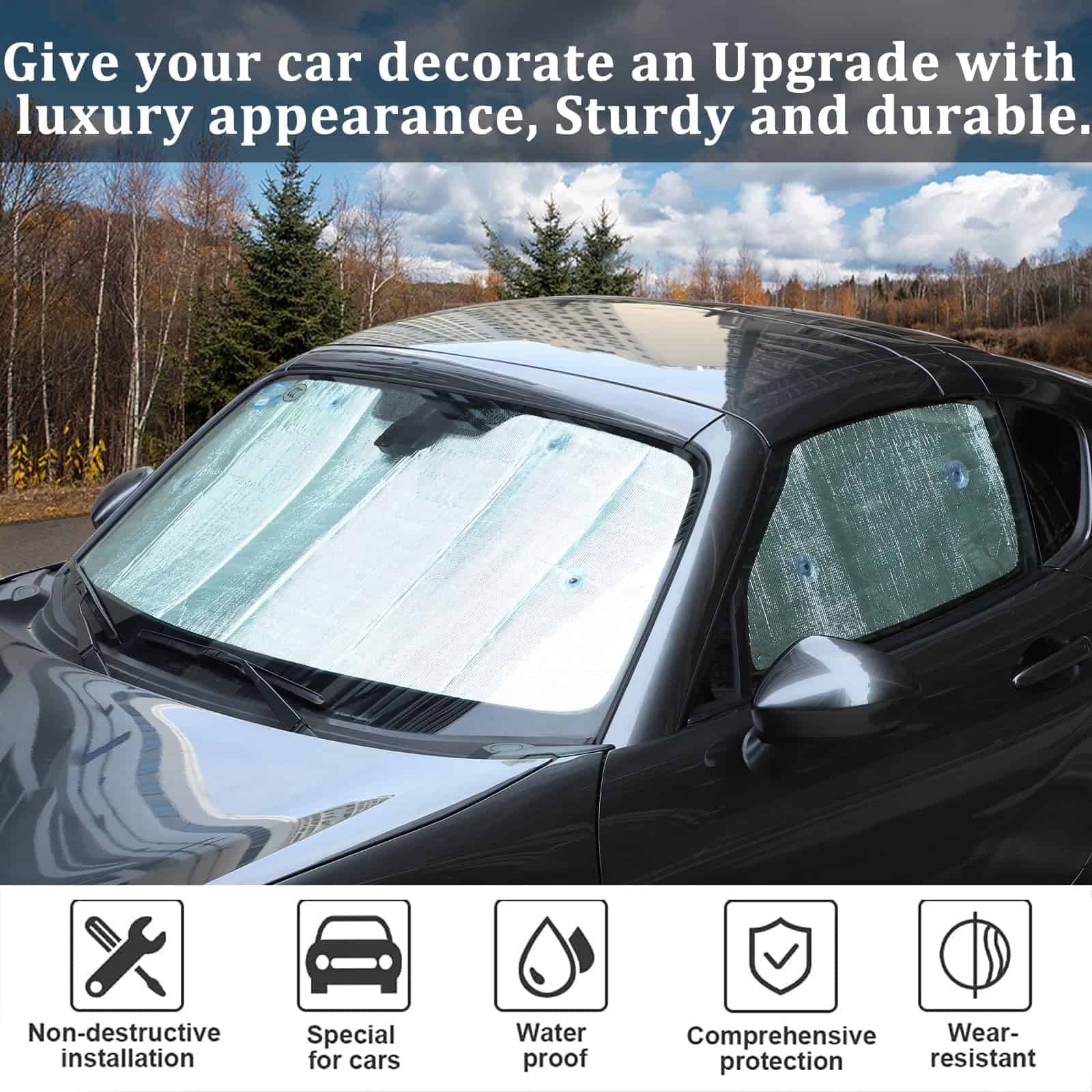 Parasol de parabrisas Compatible con Mazda MX-5 NC RF Miata - Imagen 4