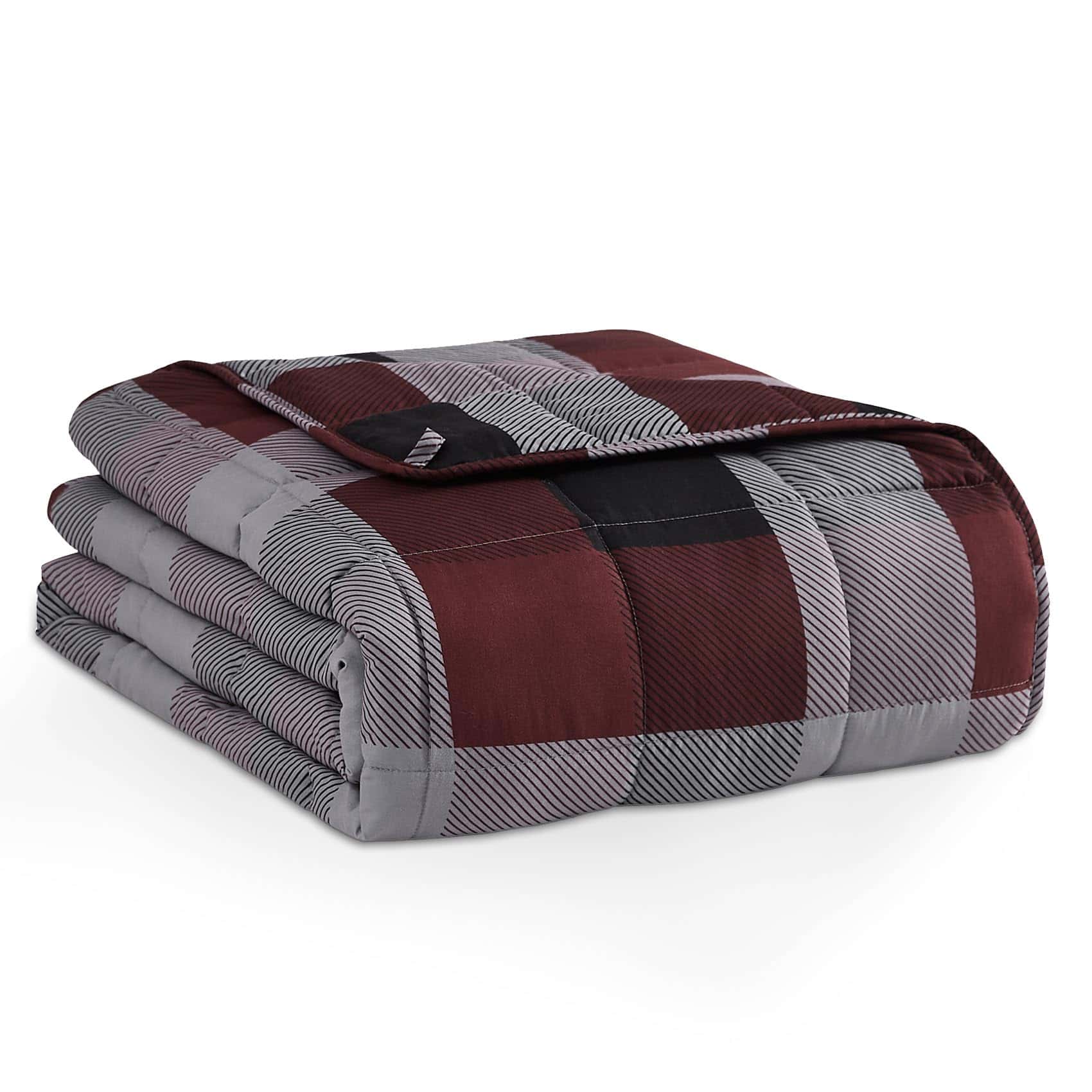 Manta Ponderada L'AGRATY - 60"x80" 15lbs -Rojo y Negro Patró