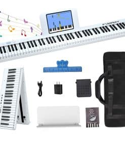 Teclado de Piano Plegable de 88 Teclas FVEREY, Teclado