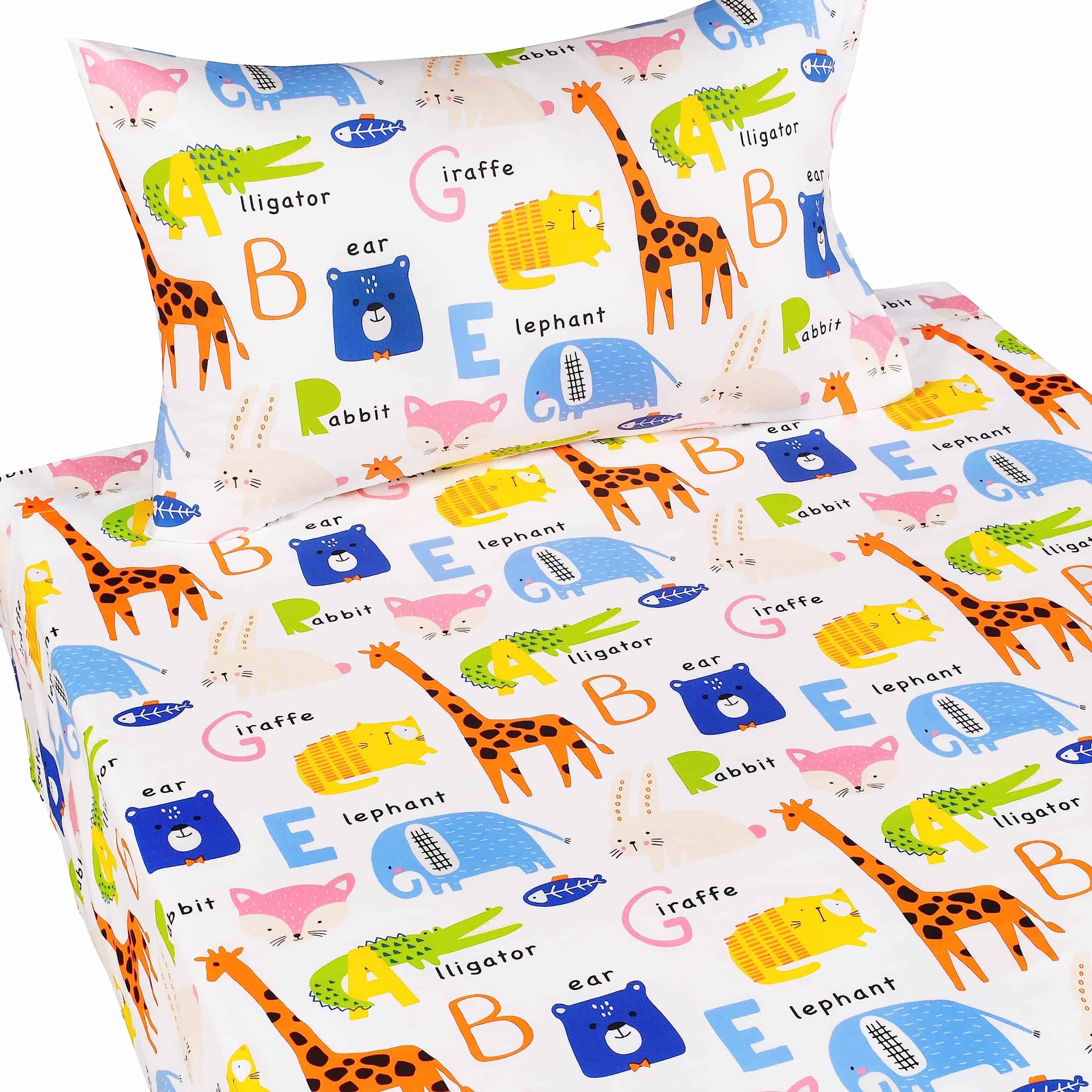 Conjunto de sábanas de cama para gemelos de conejo lindo, - Imagen 3