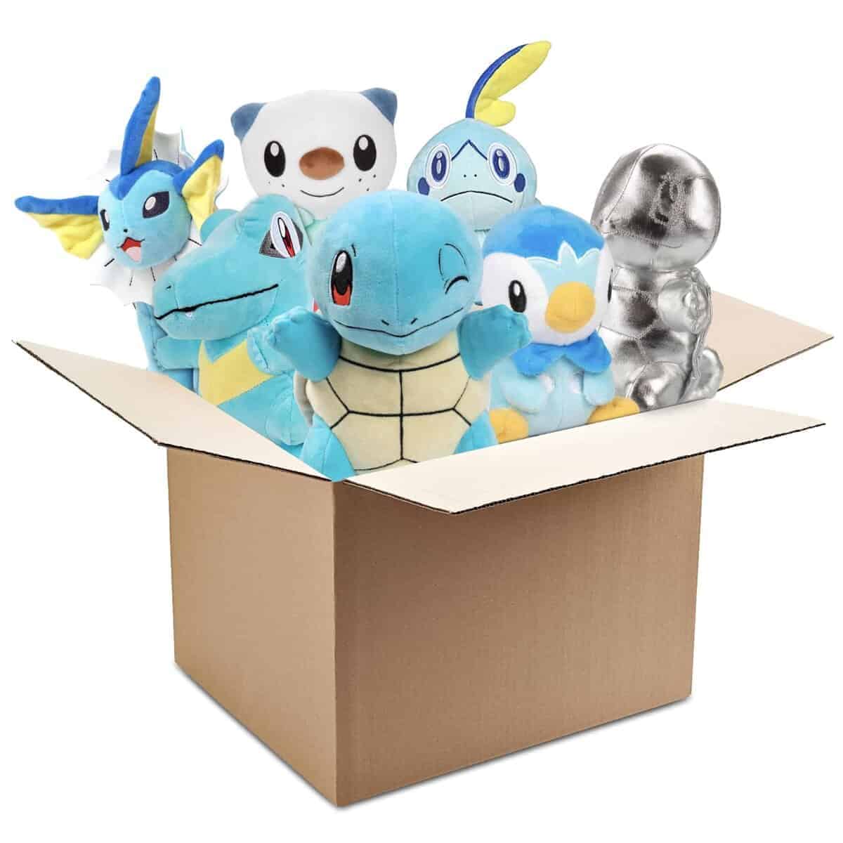 Caja Sorpresa de 3 Peluches de 8" de Agua Pok�mon,