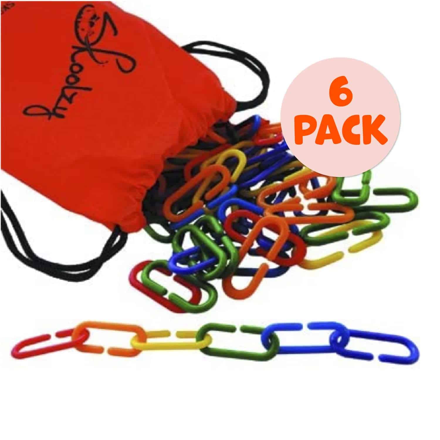 Skoolzy Math Links 120 pcs - 6 pk - Enlaces de Plástico - Imagen 3
