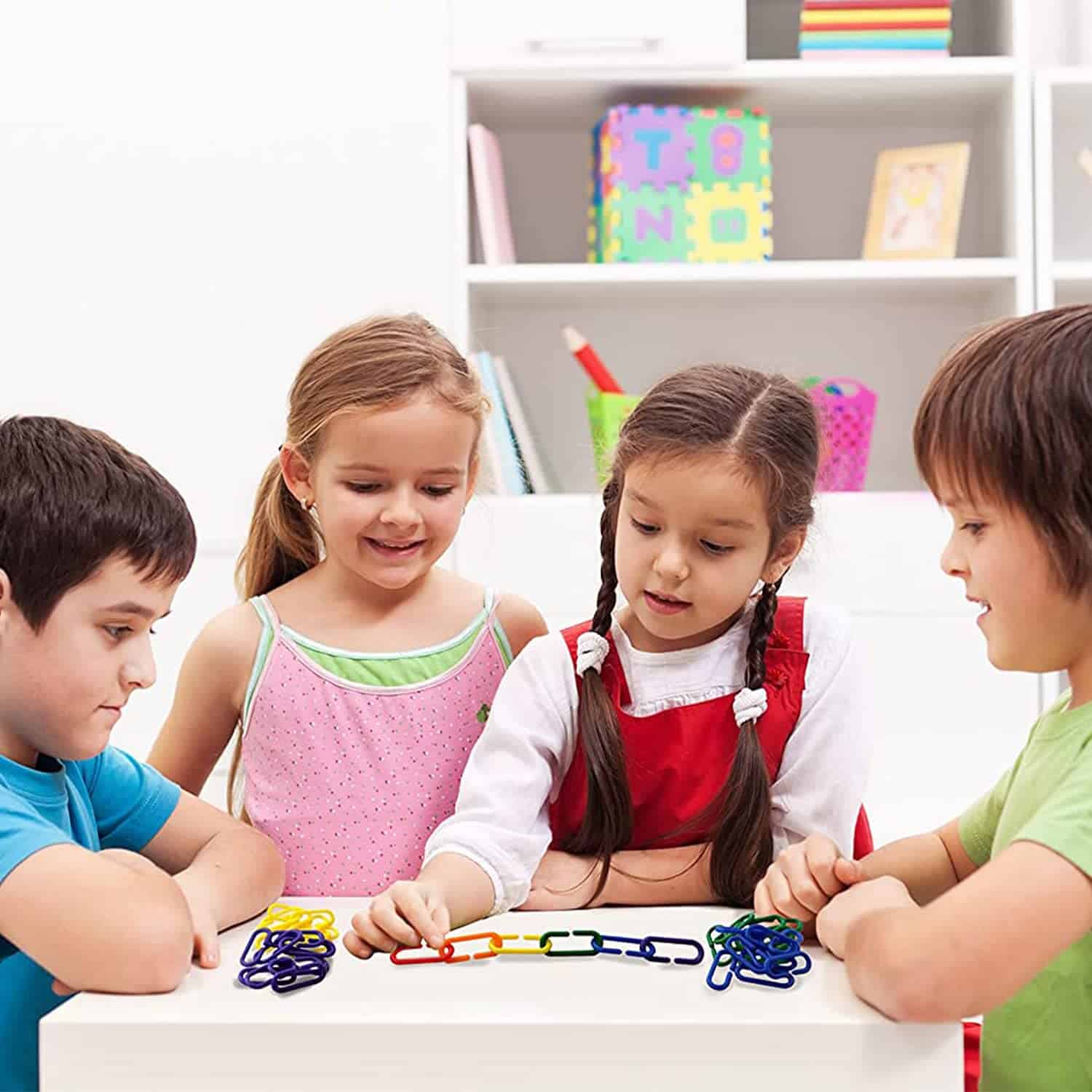 Skoolzy Math Links 120 pcs - 6 pk - Enlaces de Plástico - Imagen 7