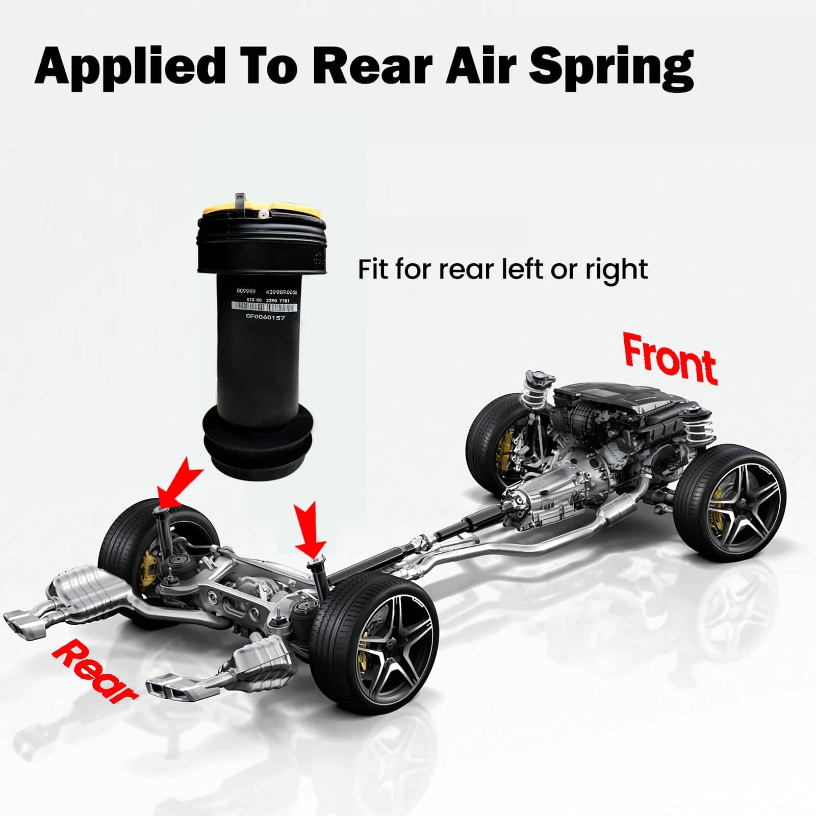 Bolsa de resorte de suspensión trasera VIGOR compatible con - Imagen 4