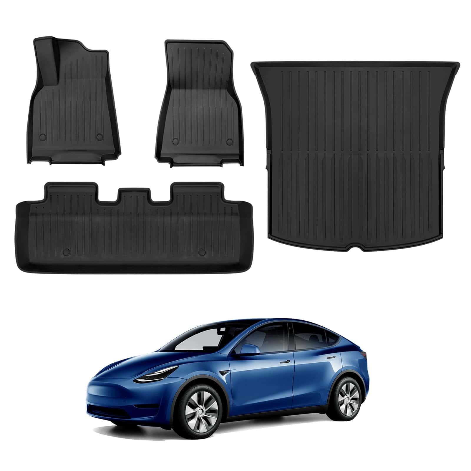 Motrobe Tapetes de Piso para Tesla Model Y Cubiertas de