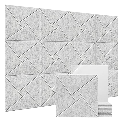 Paneles de Pared Insonorizantes Tvvcalk, -Gris