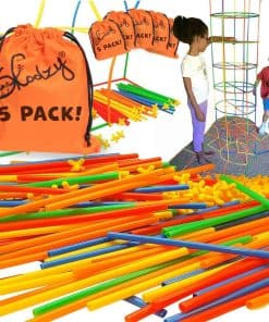 Juguetes de Construcción STEM Skoolzy Straw Constructor 200