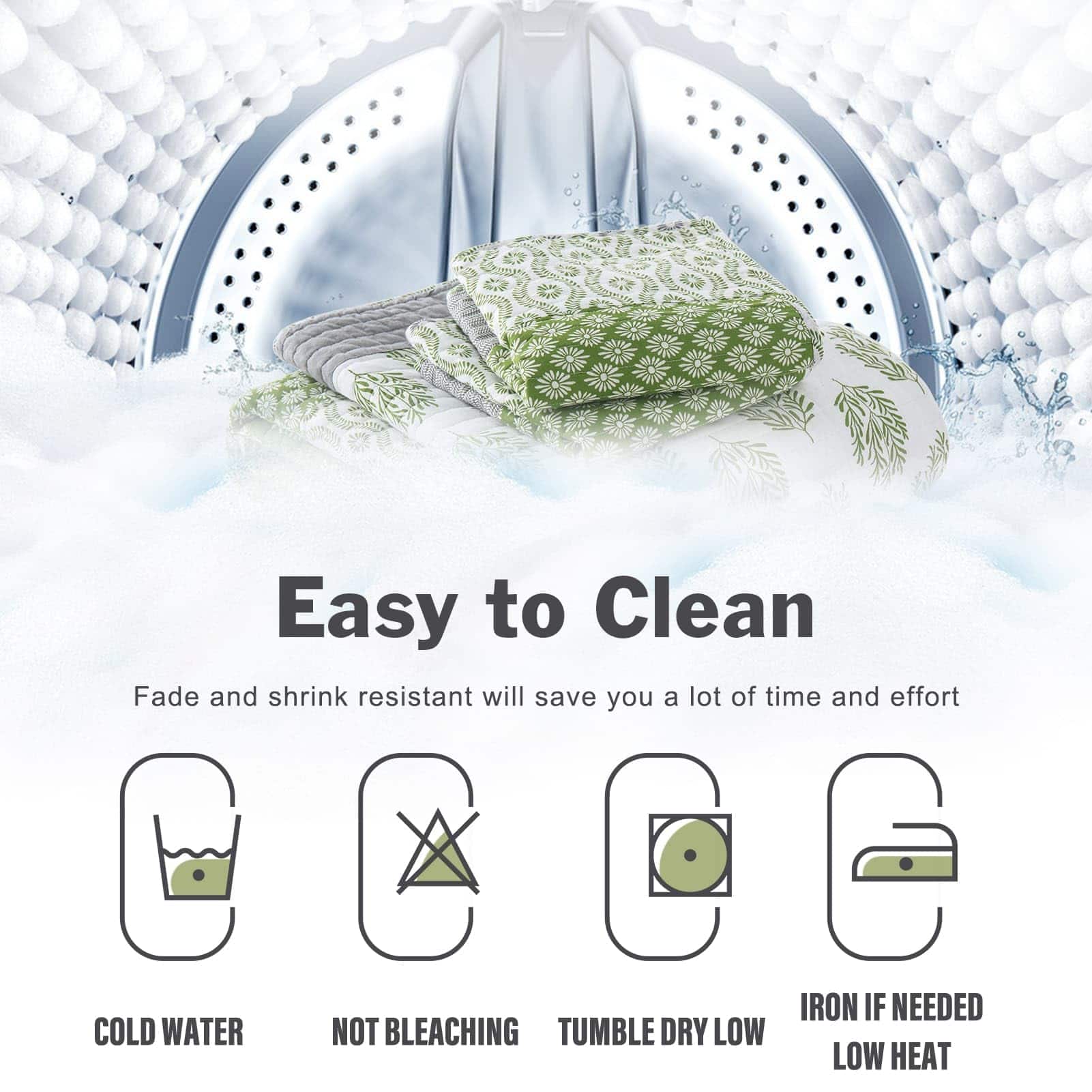 Edredón de Reina Floral Y-PLWOMEN - Juego de 3 Piezas de - Imagen 9