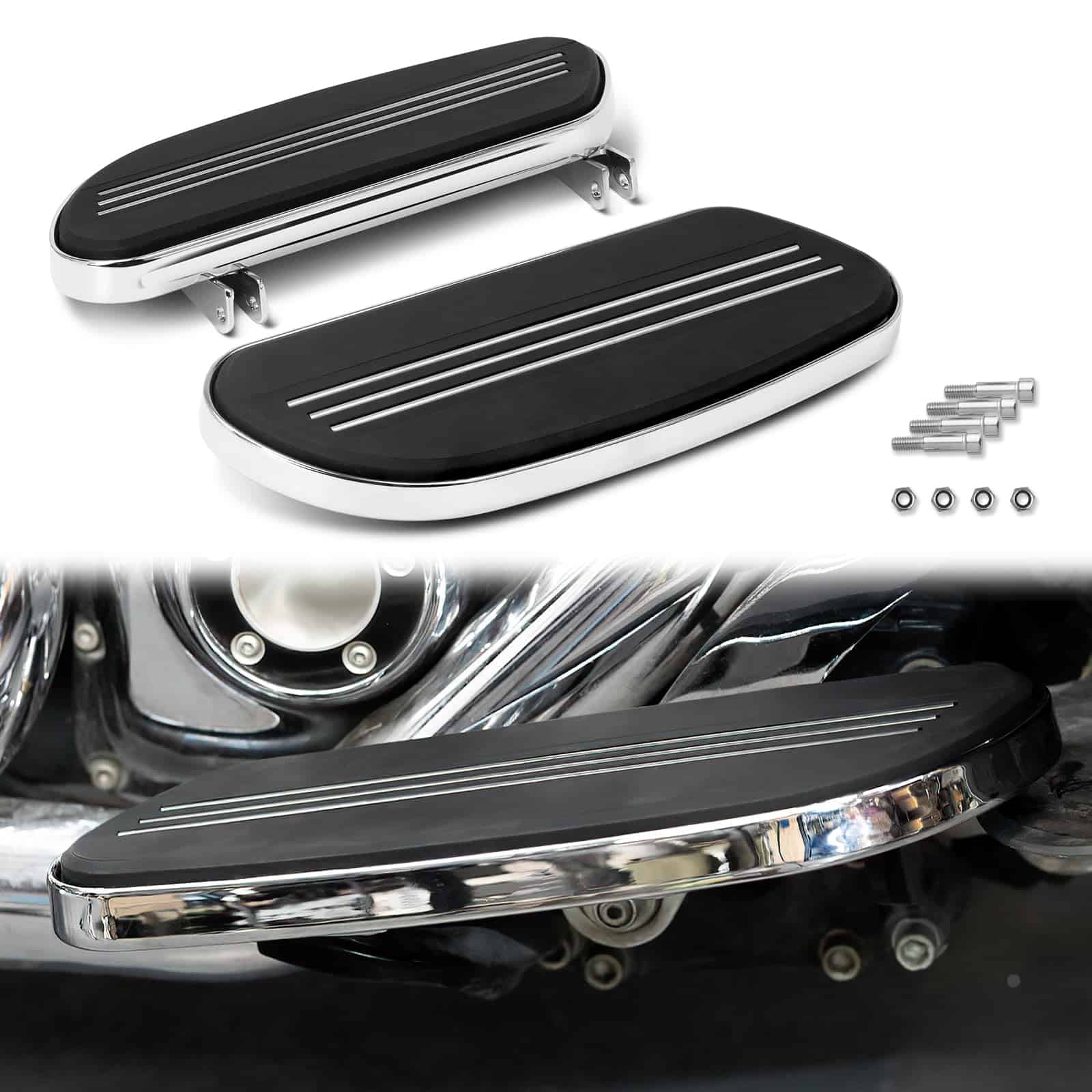 Motorcycle Streamliner Driver Rider Footboard Floorboard