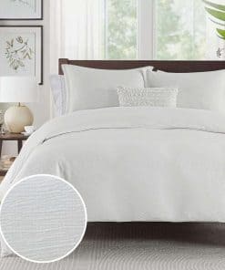 Fundas de Edredón Blanco Bedduvit Tamaño King - Juego de 3