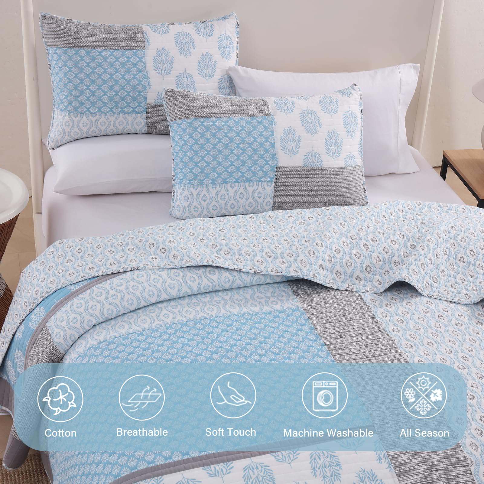 Juego de Edredón King Size Finlonte, Edredón King 100% - Imagen 6