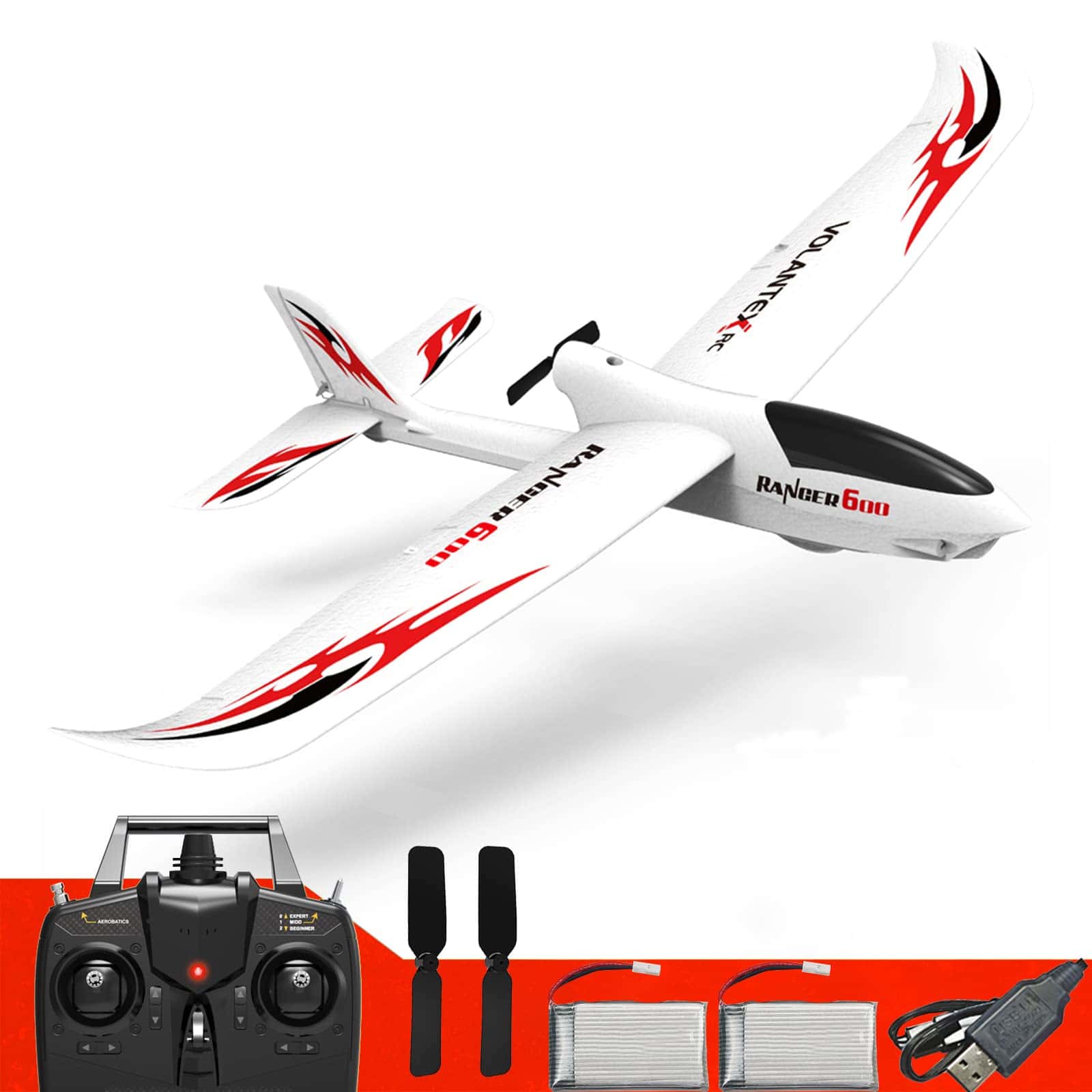Aviones RC Fancemot, Ranger600 RC Plane Glider Listo para