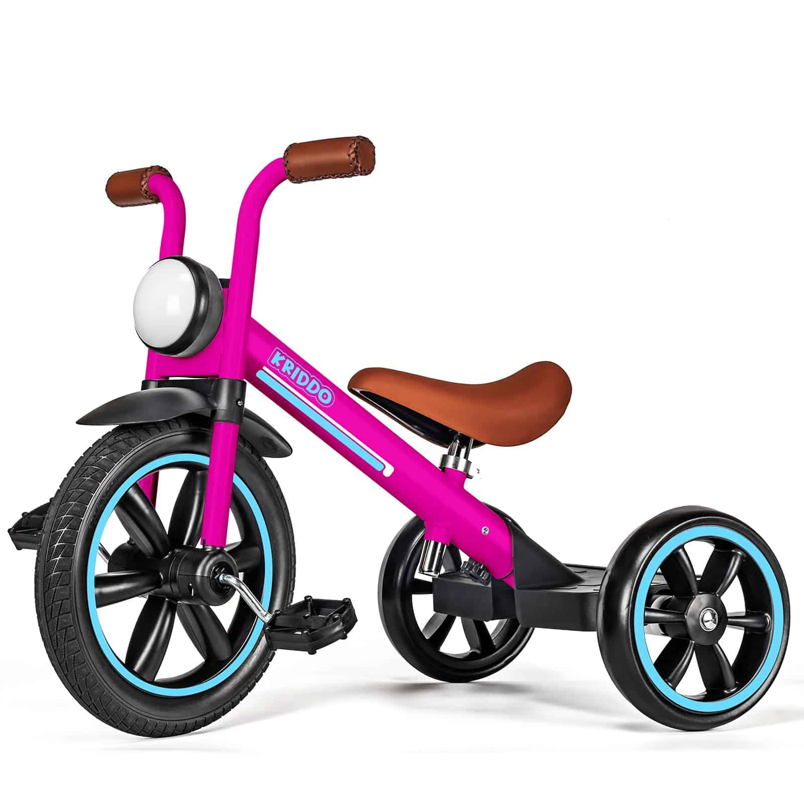 Triciclo para Niños KRIDDO, Ruedas de Goma Antipinchazos de