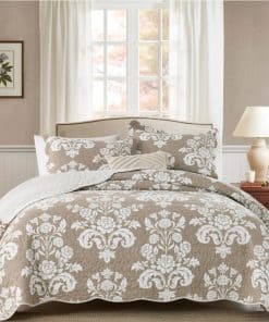 Juego de 3 Piezas de Colchas Queen LORRIARD, Colcha 100% de