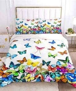 Sets de Ropa de Cama de Mariposas 3 Piezas Mariposas Juego