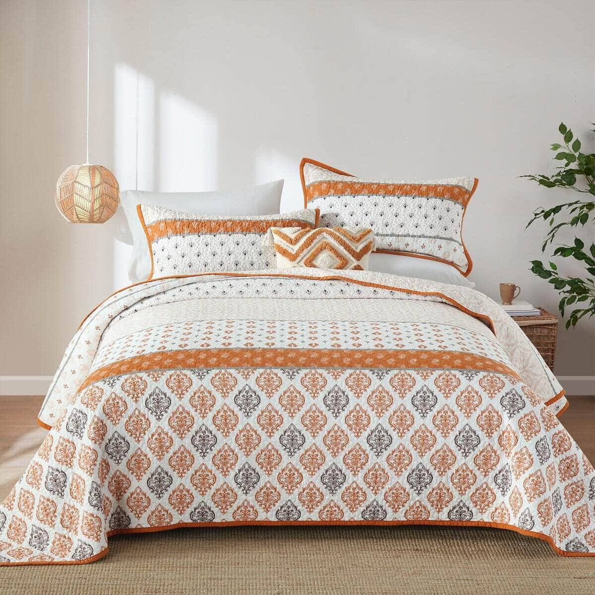 Juego de Edredón King Size LORRIARD,100% Algodón Edredón