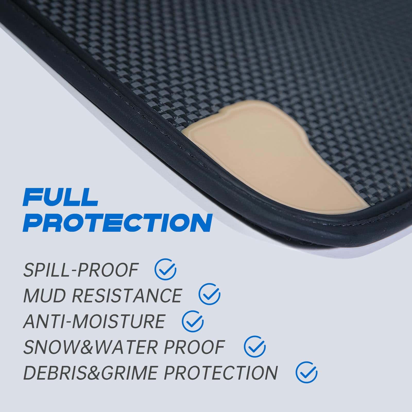 Juego de tapetes para piso de automóvil, impermeables y sin - Imagen 5