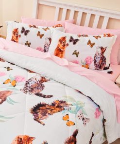 Juego de Edredón de 7 Piezas para Cama Queen Size Mnribey,