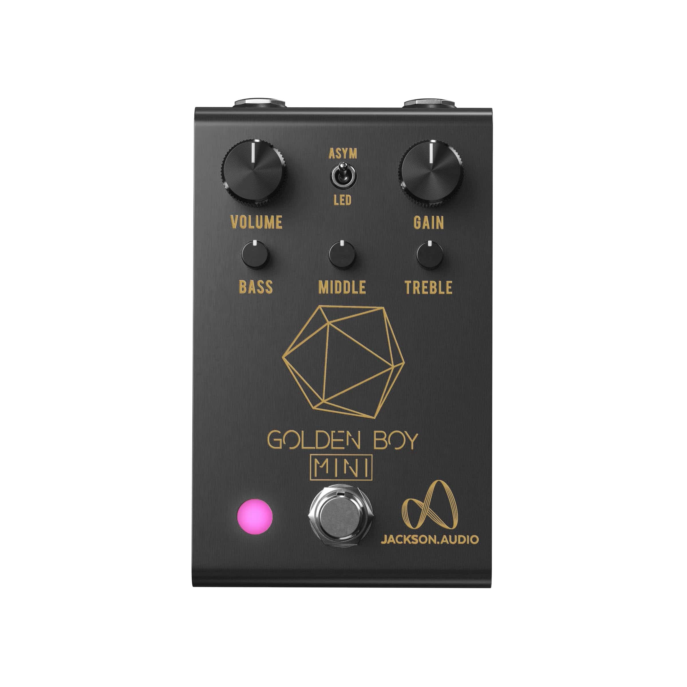 Pedal de Overdrive Jackson Audio Golden Boy Mini, Negro