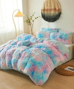 Juego de edredón de piel sintética suave ? Edredón de