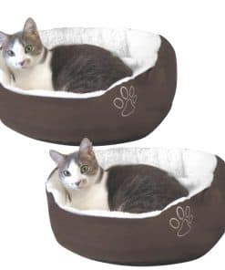 Evelots Cama para Gato, Redonda de Felpa para Gatos de