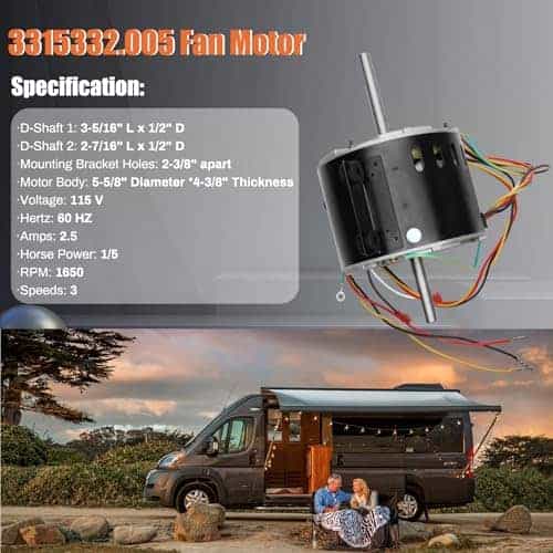 3315332.005, Motor del ventilador 3315332.005 Repuesto para - Imagen 5