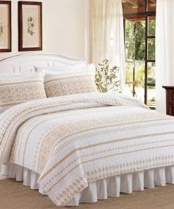 Juego de Colcha King Size LORRIARD - Juego de Colcha King