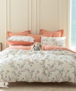 Juego de Funda de Edredón Floral King 100% Algodón 3 Piezas